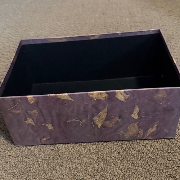 Decorative Purple Storage Box with Label Holder - Picture 5 of 8